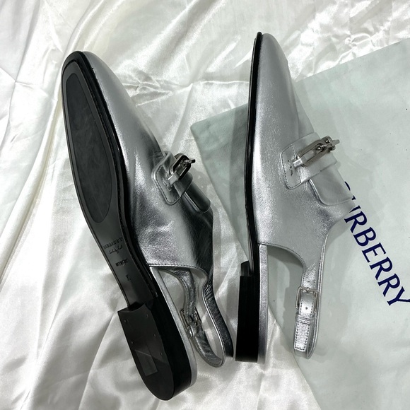 DRESSY BURBERRY sling back loafers🔥🔥 - Picture 9 of 16